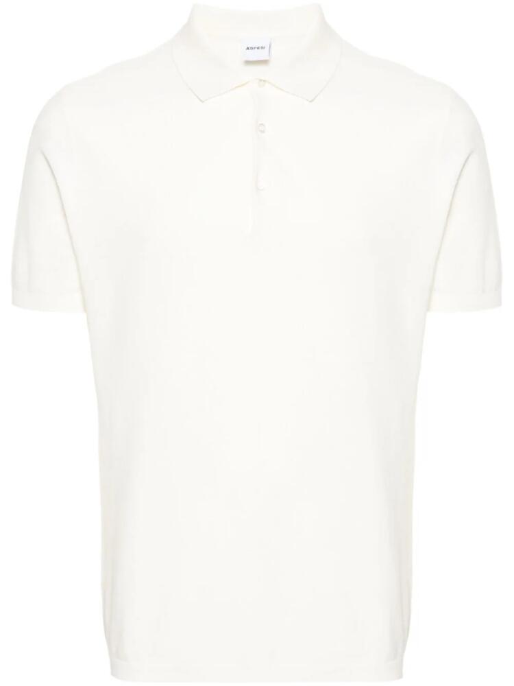 ASPESI short-sleeve piqué polo shirt - White Cover