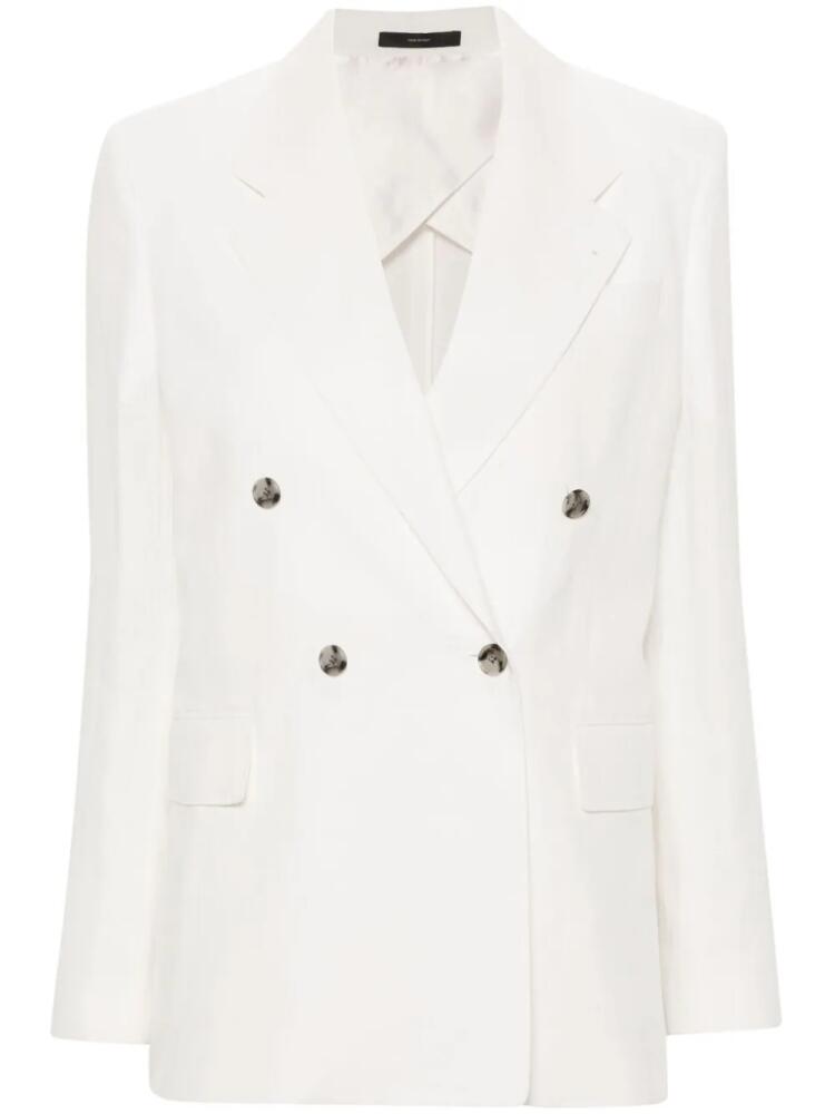 Paul Smith double-breasted linen blazer - Neutrals Cover