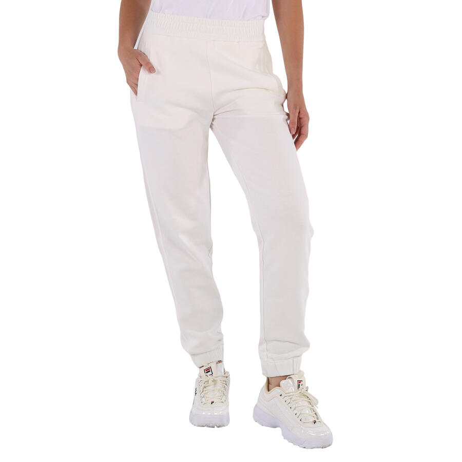 Moncler Ladies White Cotton Jogging Trousers Cover