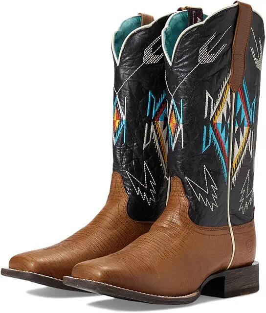 Ariat Frontier Chimayo Western Boot (Kona Brown/Ancient Black Print) Women's Boots Cover