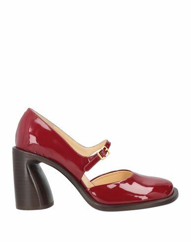 Rochas Woman Pumps Burgundy Goat skin Cover