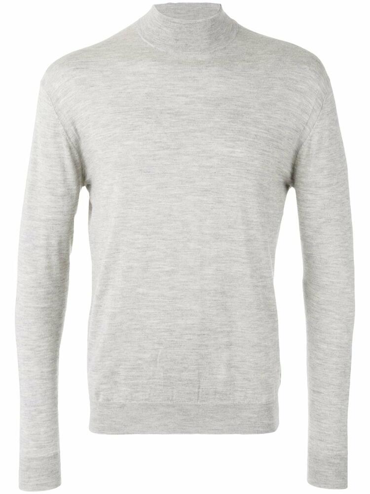 N.Peal fine gauge mock turtle neck jumper - Grey Cover