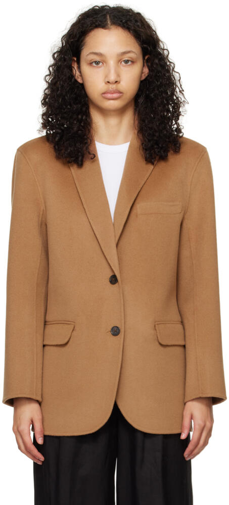 ANINE BING Tan Quinn Blazer Cover