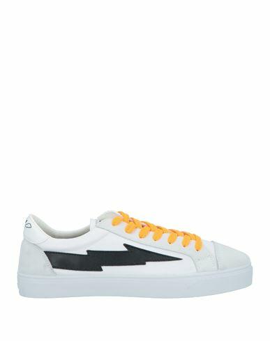 Sanyako Man Sneakers Off white Leather, Textile fibers Cover