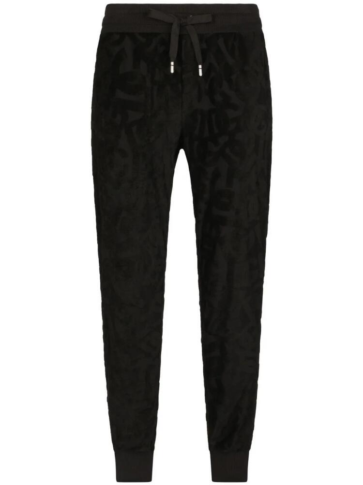 Dolce & Gabbana DG logo jacquard track trousers - Black Cover