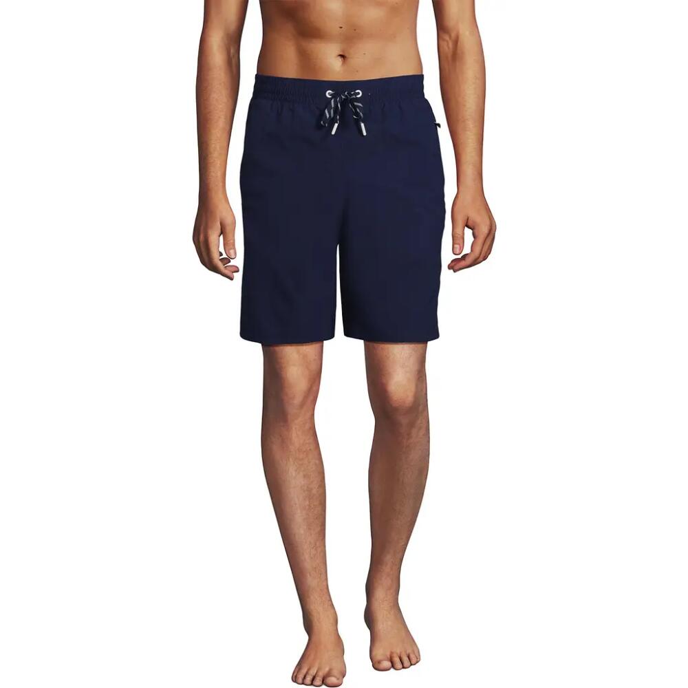 Lands' End 9" Volley Swim Trunks in Deep Sea Navy Cover