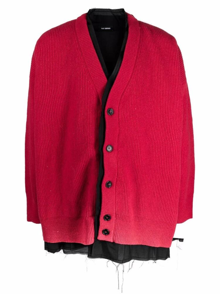 Raf Simons layered wool cardigan Cover