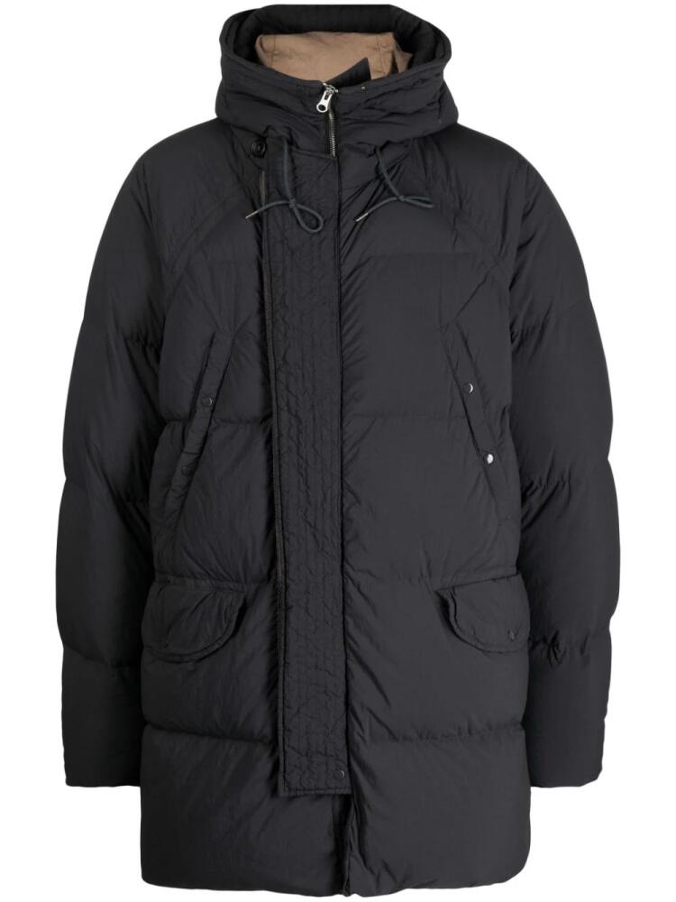 Ten C Deck down hooded parka - Black Cover