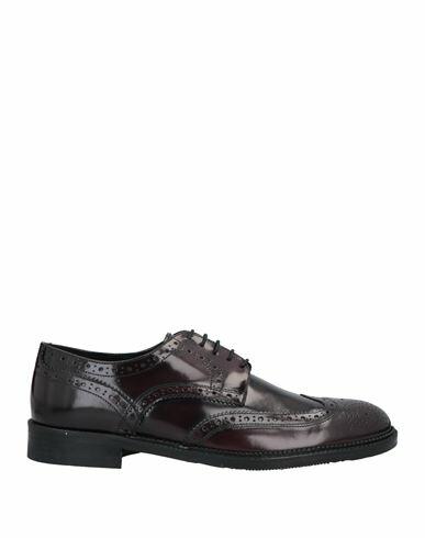 Bruno Verri Man Lace-up shoes Burgundy Soft Leather Cover