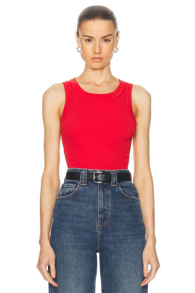 Citizens of Humanity Isabel Rib Tank in Red Cover