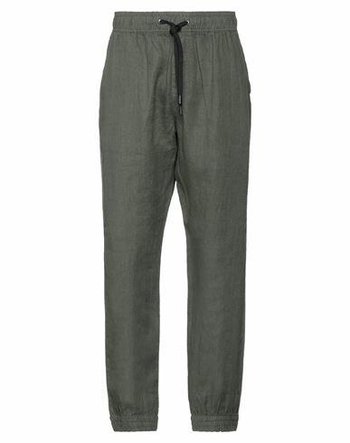 John Richmond Man Pants Military green Linen Cover