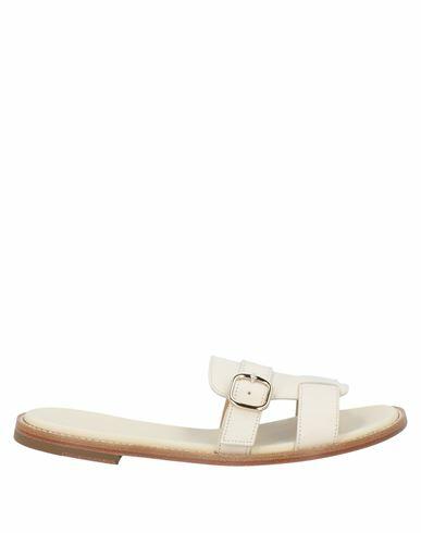 Doucal's Woman Sandals Ivory Leather Cover