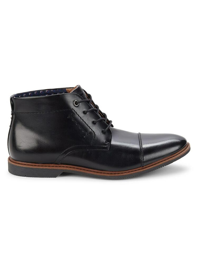 Tommy Hilfiger Men's Rawstin Cap Toe Chukka Boots - Black Cover