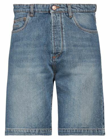 Officina 36 Man Denim shorts Blue Cotton Cover