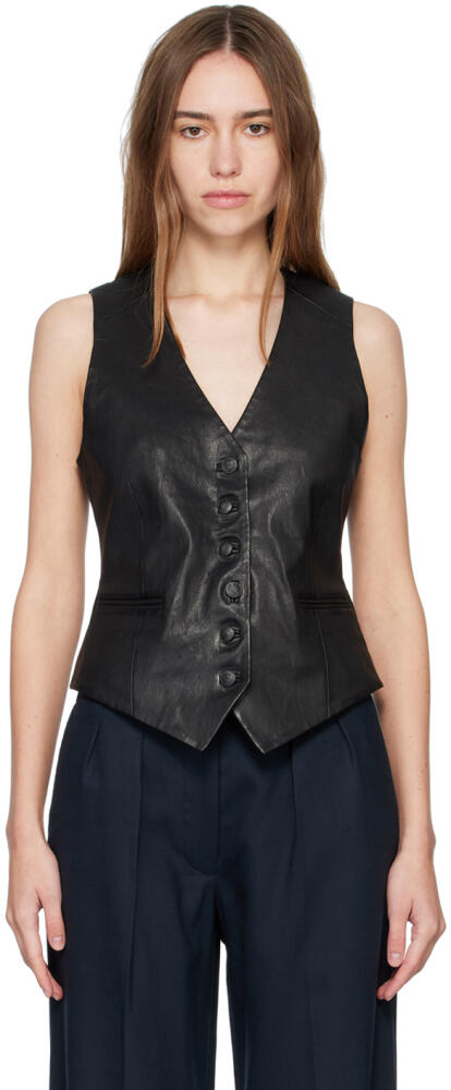 rag & bone Black Vanessa Vest Cover