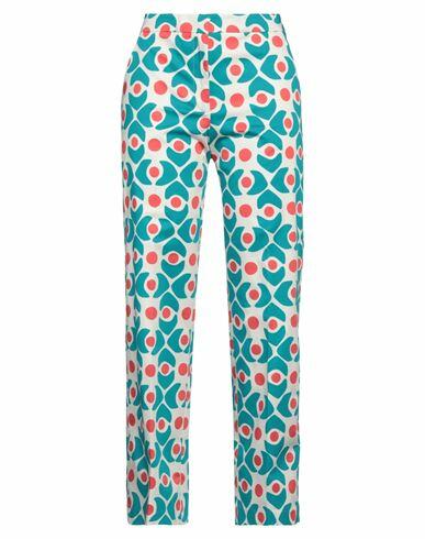 Camicettasnob Woman Pants Azure Cotton, Elastane Cover