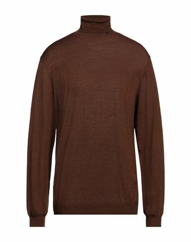 L. b.m. 1911 Man Turtleneck Brown Virgin Wool Cover