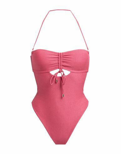 Miss Bikini Luxe Woman One-piece swimsuit Magenta Polyamide, Elastane, Metallic fiber Cover