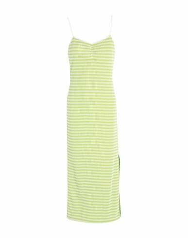 Topshop Woman Midi dress Light green Polyester, Viscose, Elastane Cover