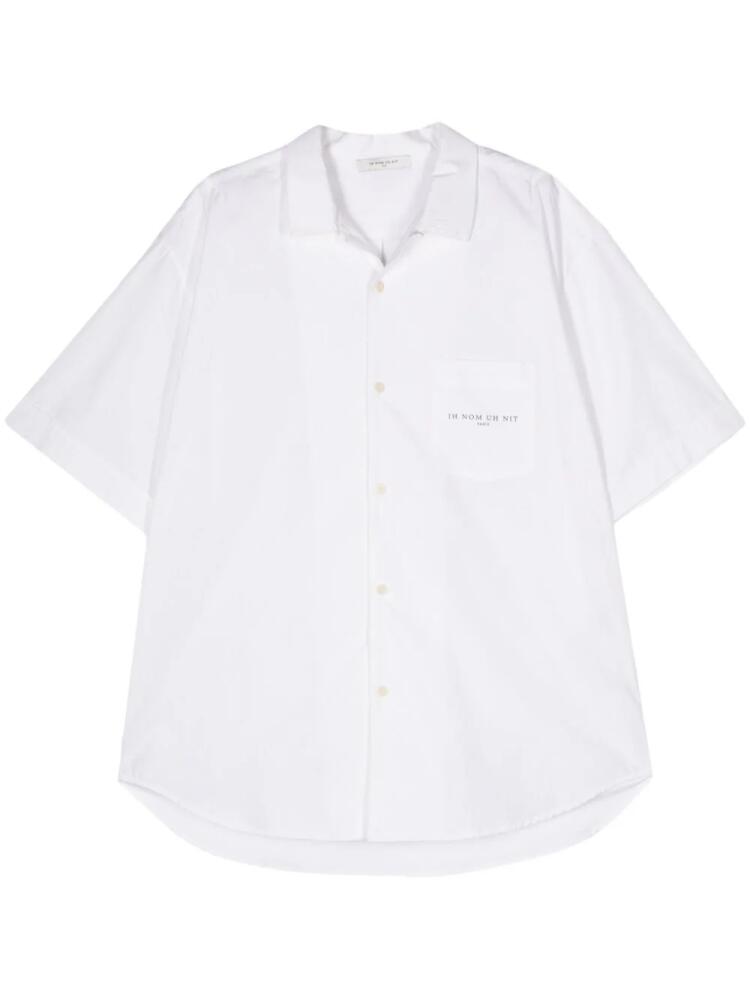 Ih Nom Uh Nit logo-print cotton shirt - White Cover