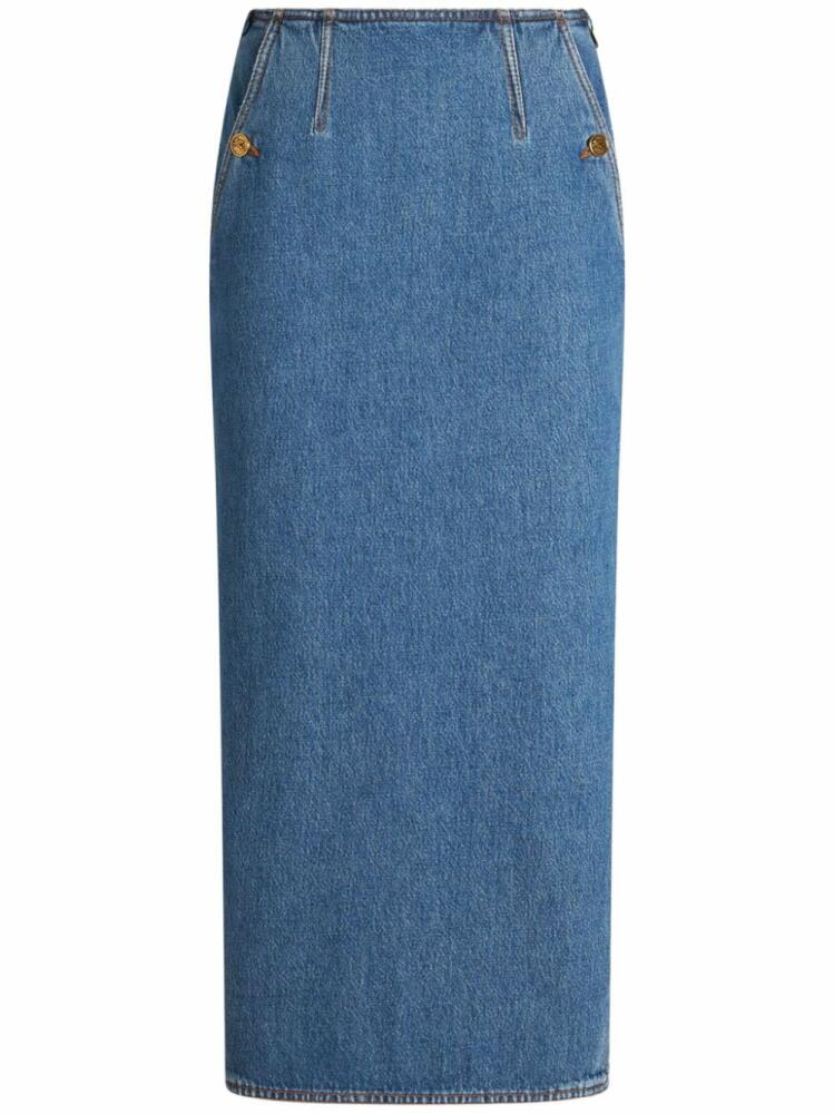 ETRO denim midi skirt - Blue Cover