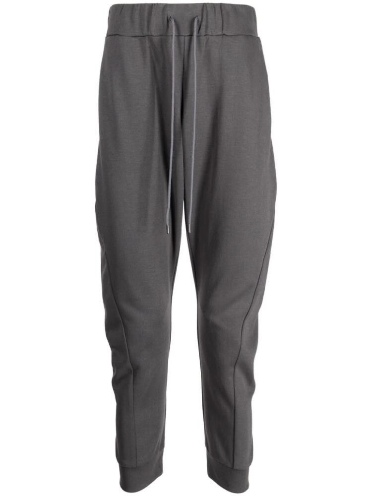 Attachment drawstring cotton-blend trousers - Grey Cover