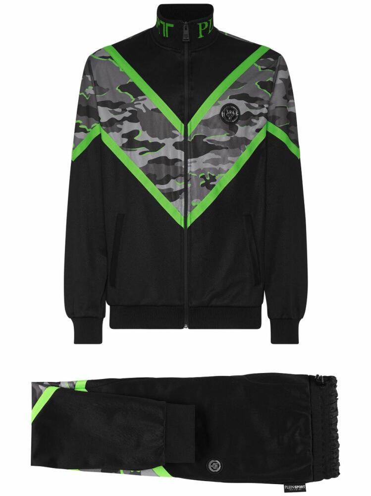 Plein Sport camouflage-print tracksuit set - Black Cover