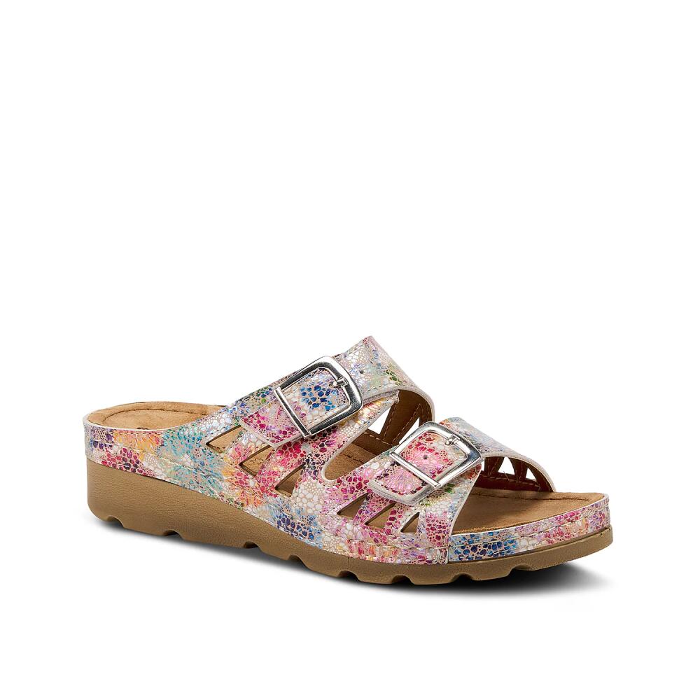 Flexus by Spring Step Delphis Sandal | Women's | Pink/Multicolor Cover