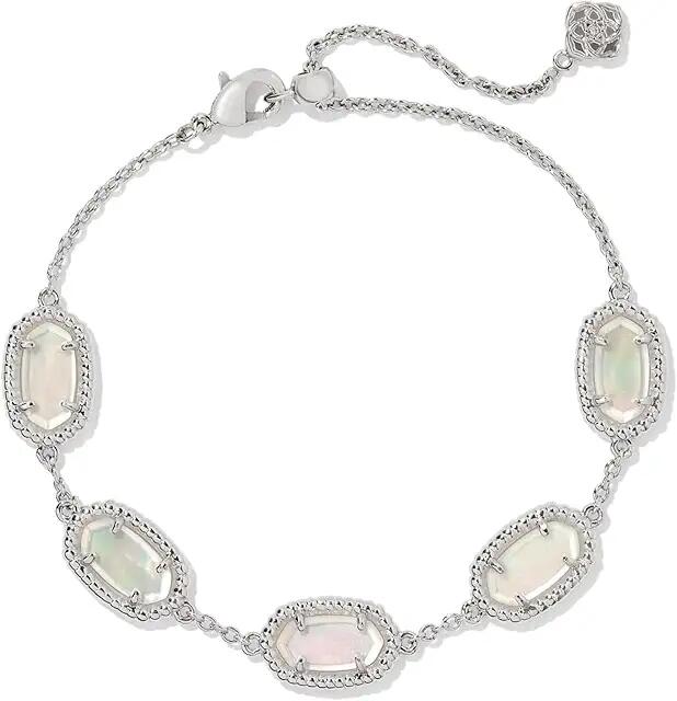 Kendra Scott Grayson Ridge Frame Link Bracelet (Silver Ivory Mother Of Pearl) Bracelet Cover