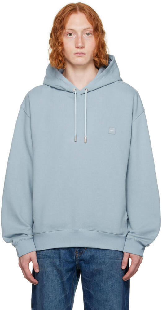 Solid Homme Blue Flocked Hoodie Cover