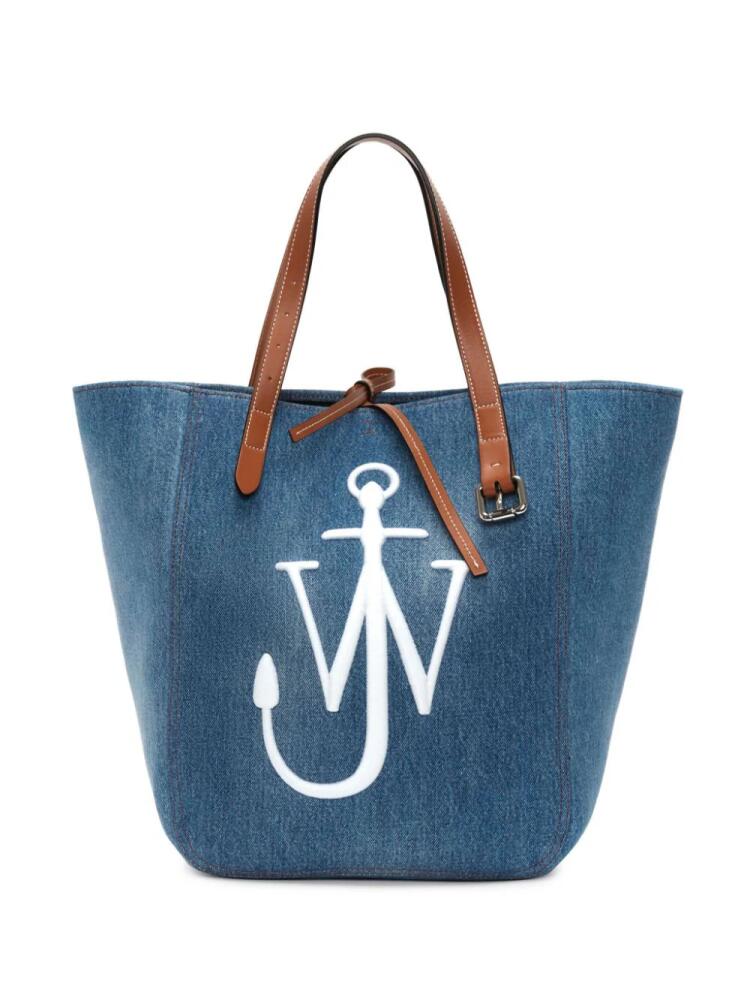 JW Anderson Belt denim tote bag - Blue Cover