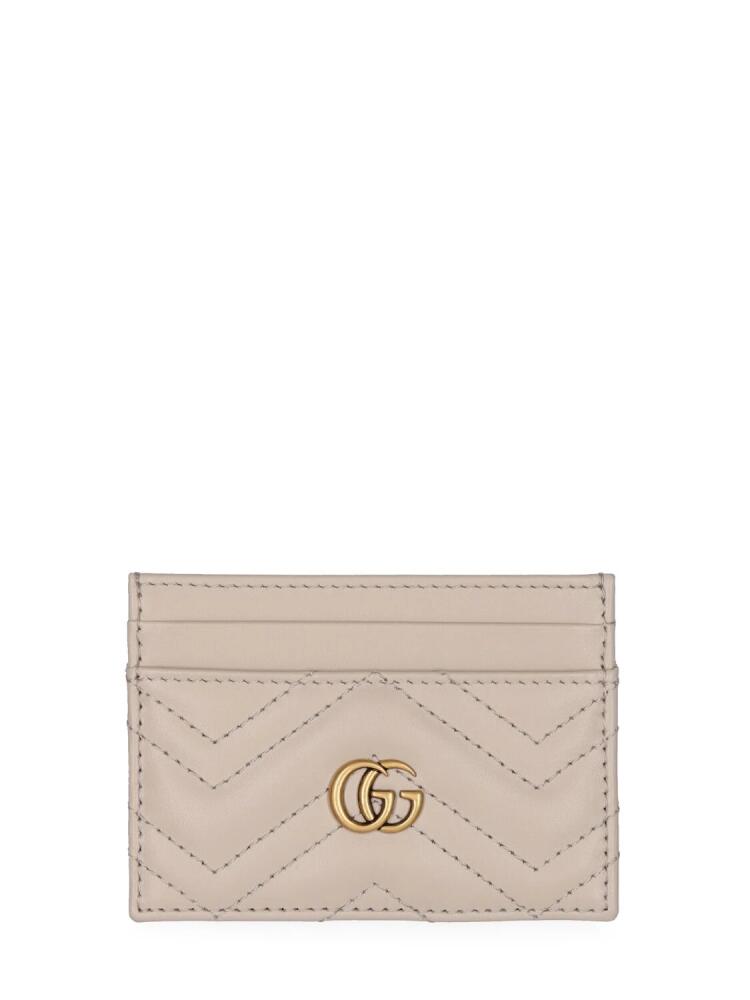 GUCCI Gg Marmont Matelassé Leather Card Case Cover