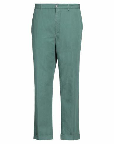 Aspesi Man Pants Sage green Cotton, Linen Cover