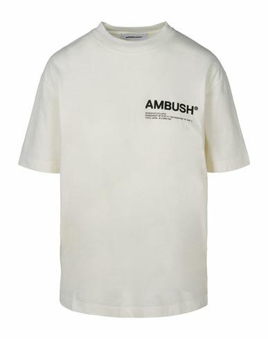 Ambush Jersey Workshop T-shirt Woman T-shirt White Cotton Cover