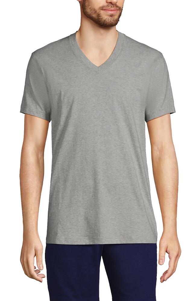 Lands' End V-Neck Undershirt 3 Pack in Gray Heather Cover