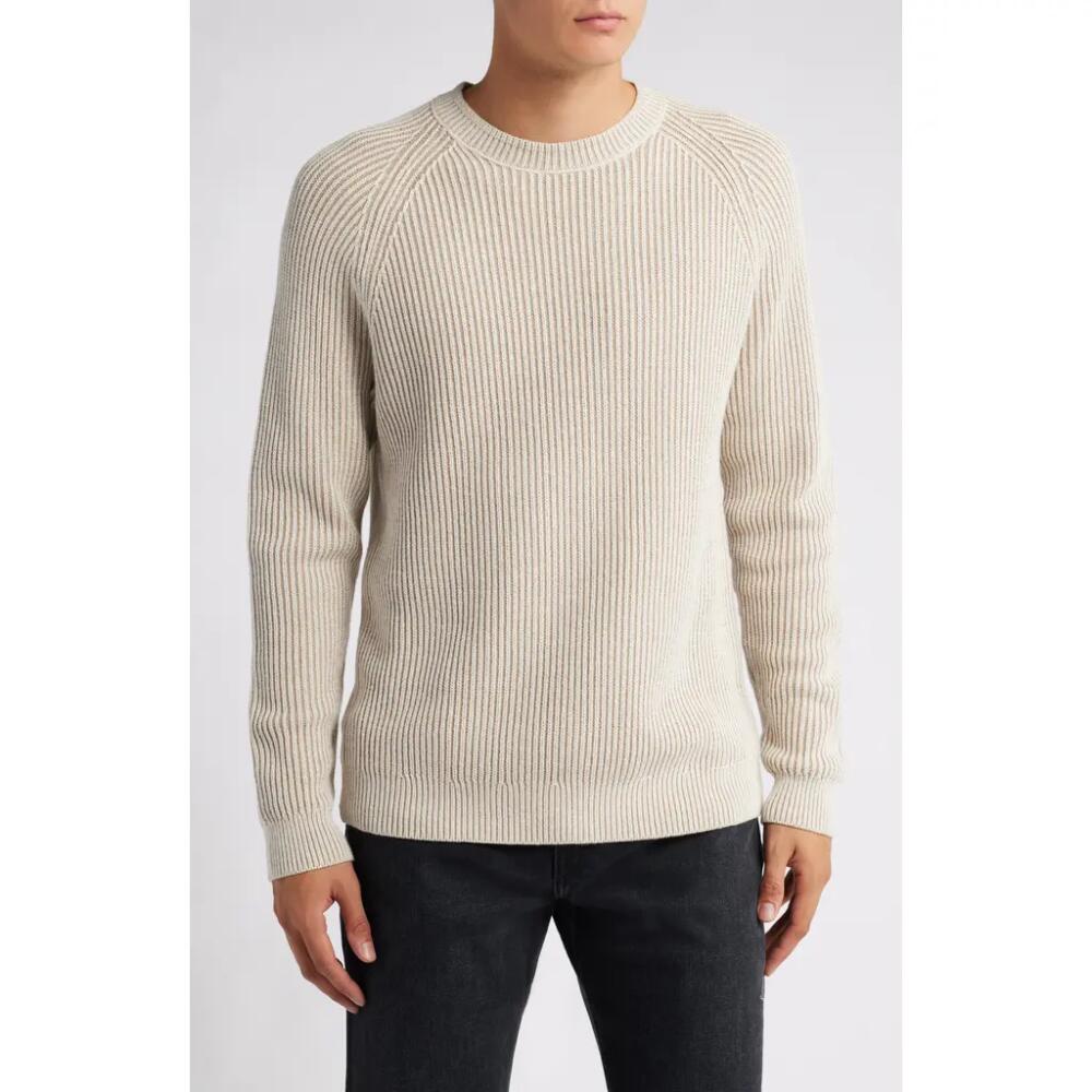 Treasure & Bond Rib Cotton Crewneck Sweater in Oatmeal Heather Cover