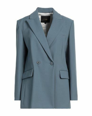 Maje Woman Blazer Pastel blue Polyester, Wool, Elastane Cover