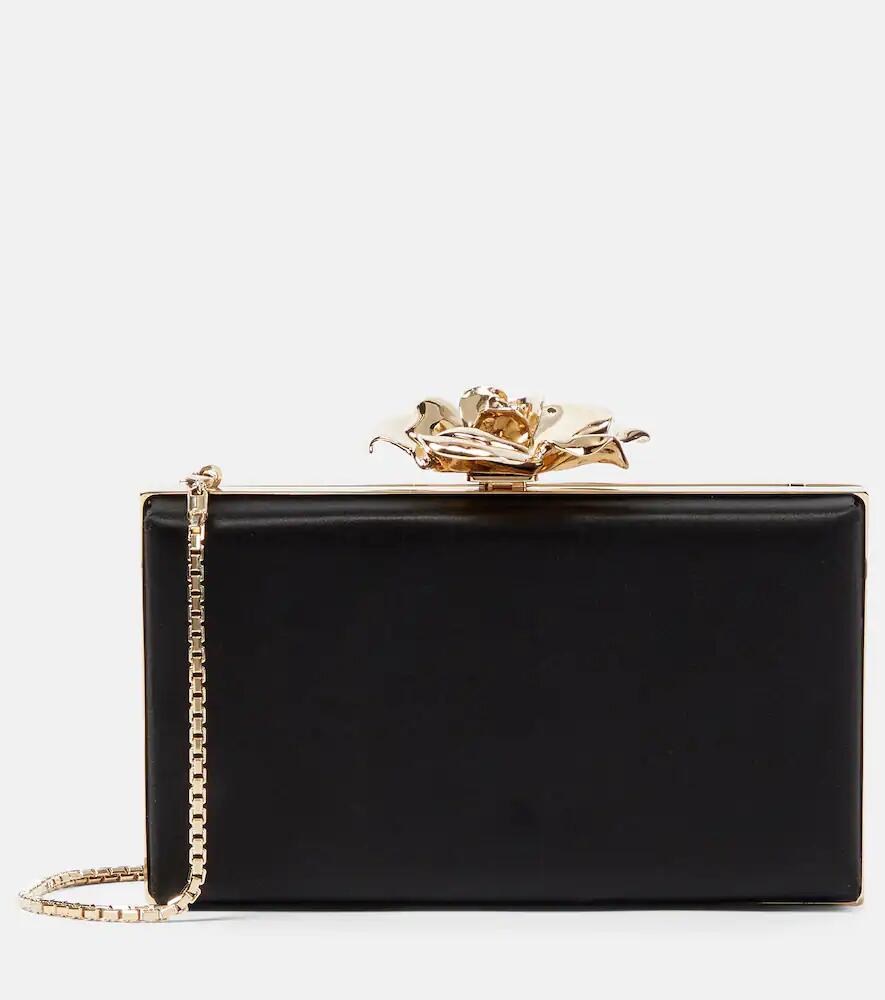 Victoria Beckham Frame Flower satin clutch Cover