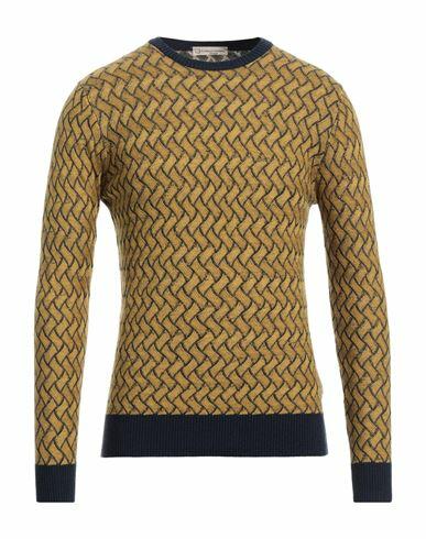 Cashmere Company Man Sweater Ocher Wool, Cashmere, Silk, Nylon Cover