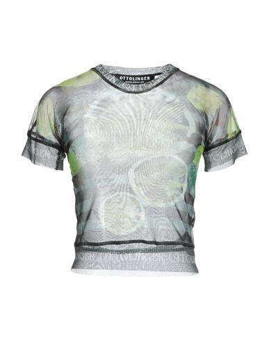 Ottolinger Woman T-shirt Green Recycled polyester, Elastane Cover