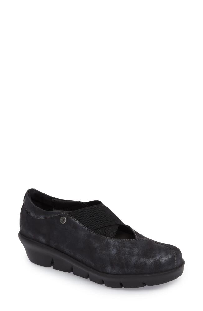 Wolky Cursa Slip-On Sneaker in Black Leather Cover