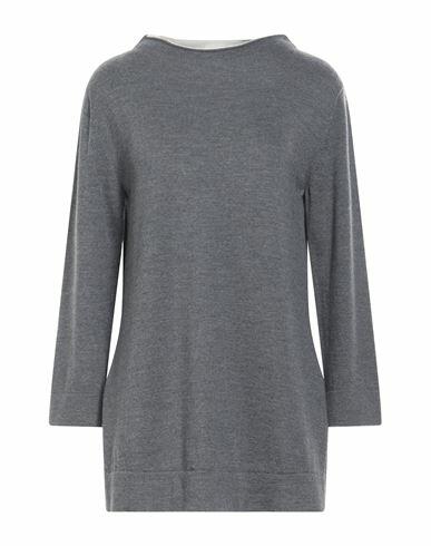 Gran Sasso Woman Sweater Grey Virgin Wool Cover