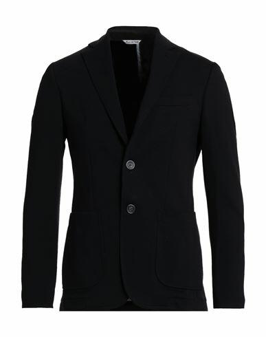 Domenico Tagliente Man Blazer Black Cotton, Elastane Cover