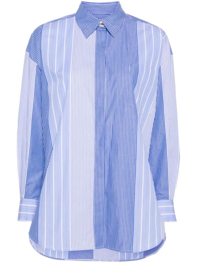 Maje striped cotton shirt - Blue Cover