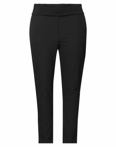 Manila Grace Woman Pants Black Cotton, Elastane Cover