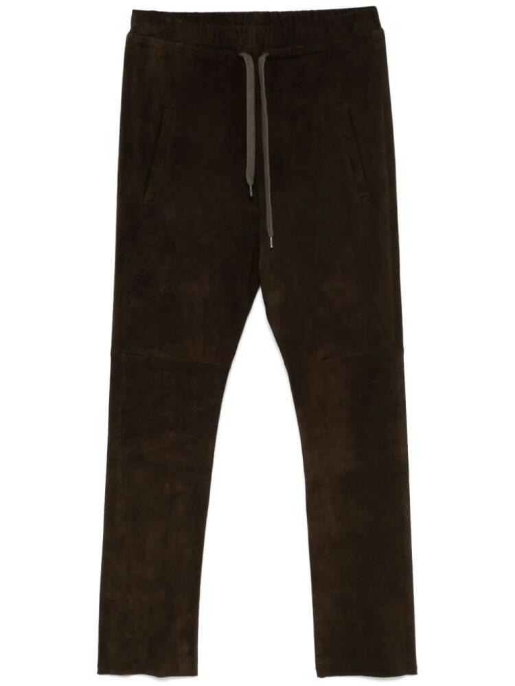 Kristensen Du Nord suede trousers - Brown Cover