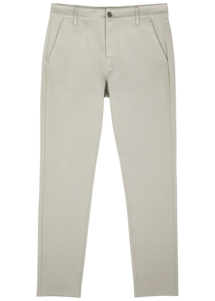 Paige Stafford Slim-leg Stretch-jersey Trousers - Beige Cover