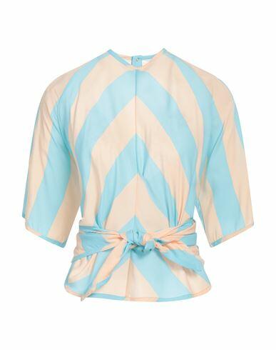 Sunnei Woman Top Sky blue Viscose Cover