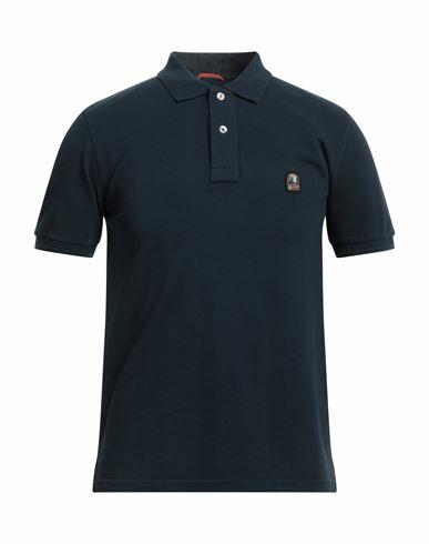 Parajumpers Man Polo shirt Midnight blue Cotton Cover