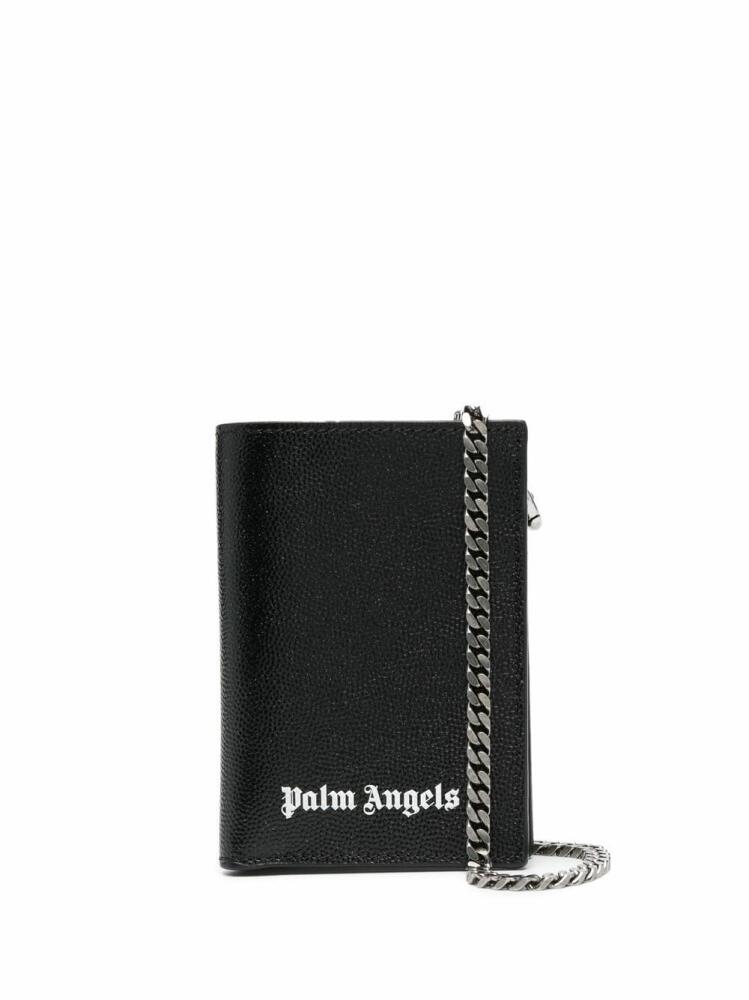 Palm Angels chain-detail card holder - Black Cover